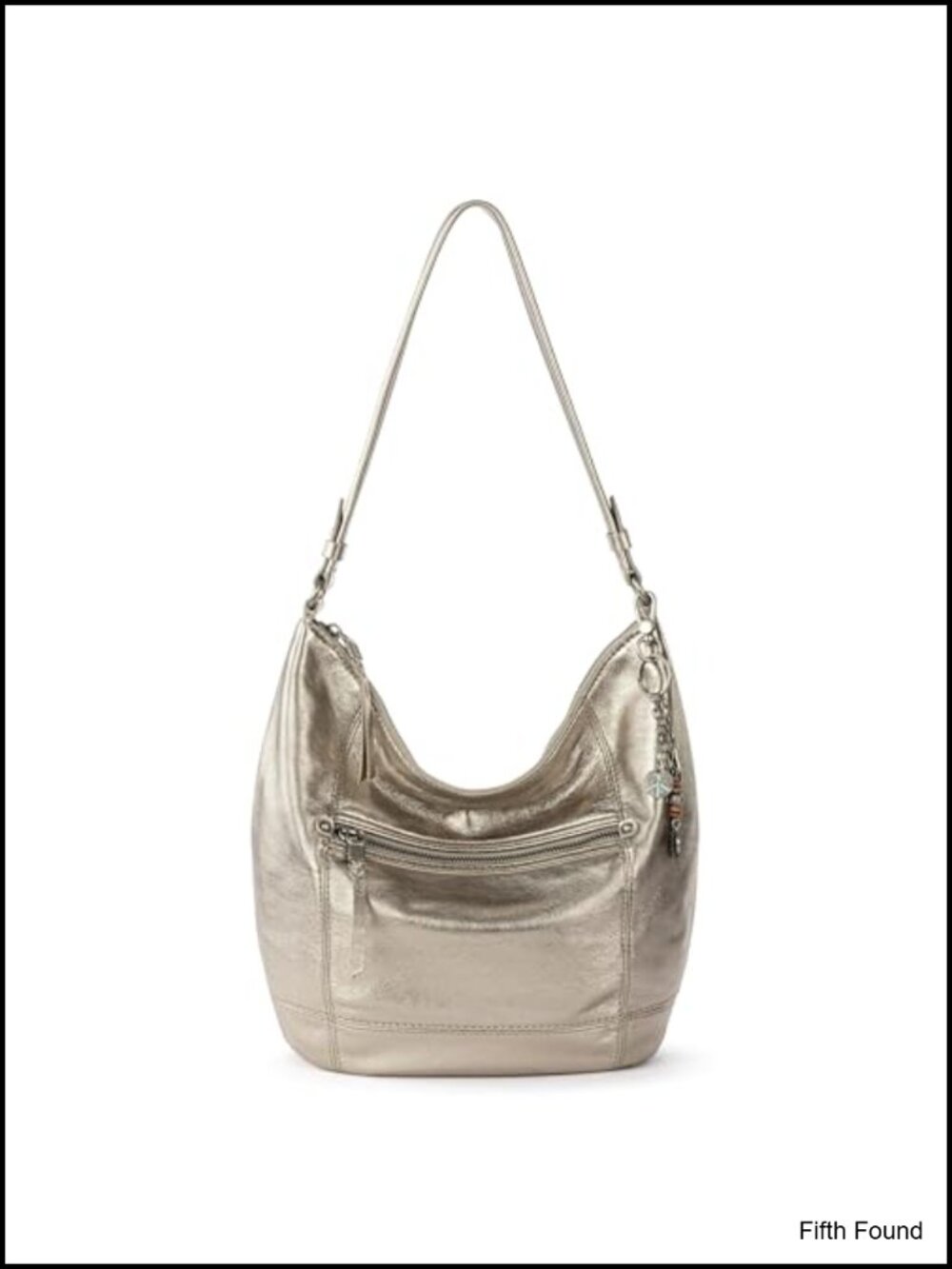 Sequoia Leather Hobo Bag - Large Slouchy Shoulder Purse, Zip Pocket